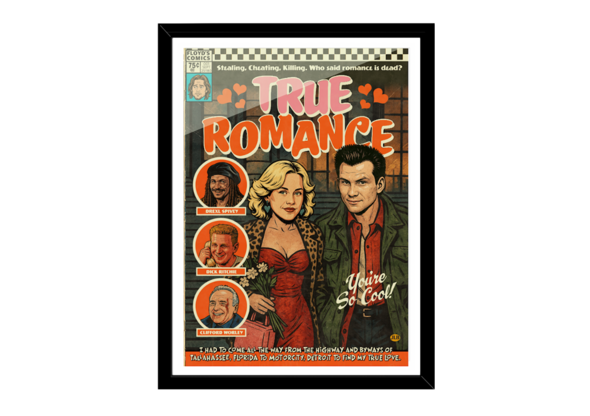 Clarence and Alabama vintage style poster print in A5, A4, A3, A2 sizes