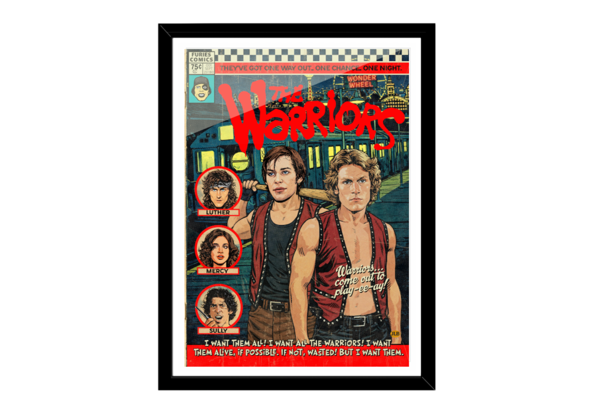 The Warriors – Vintage Comic–Style Art Print | Cult 70s Action Classic Tribute