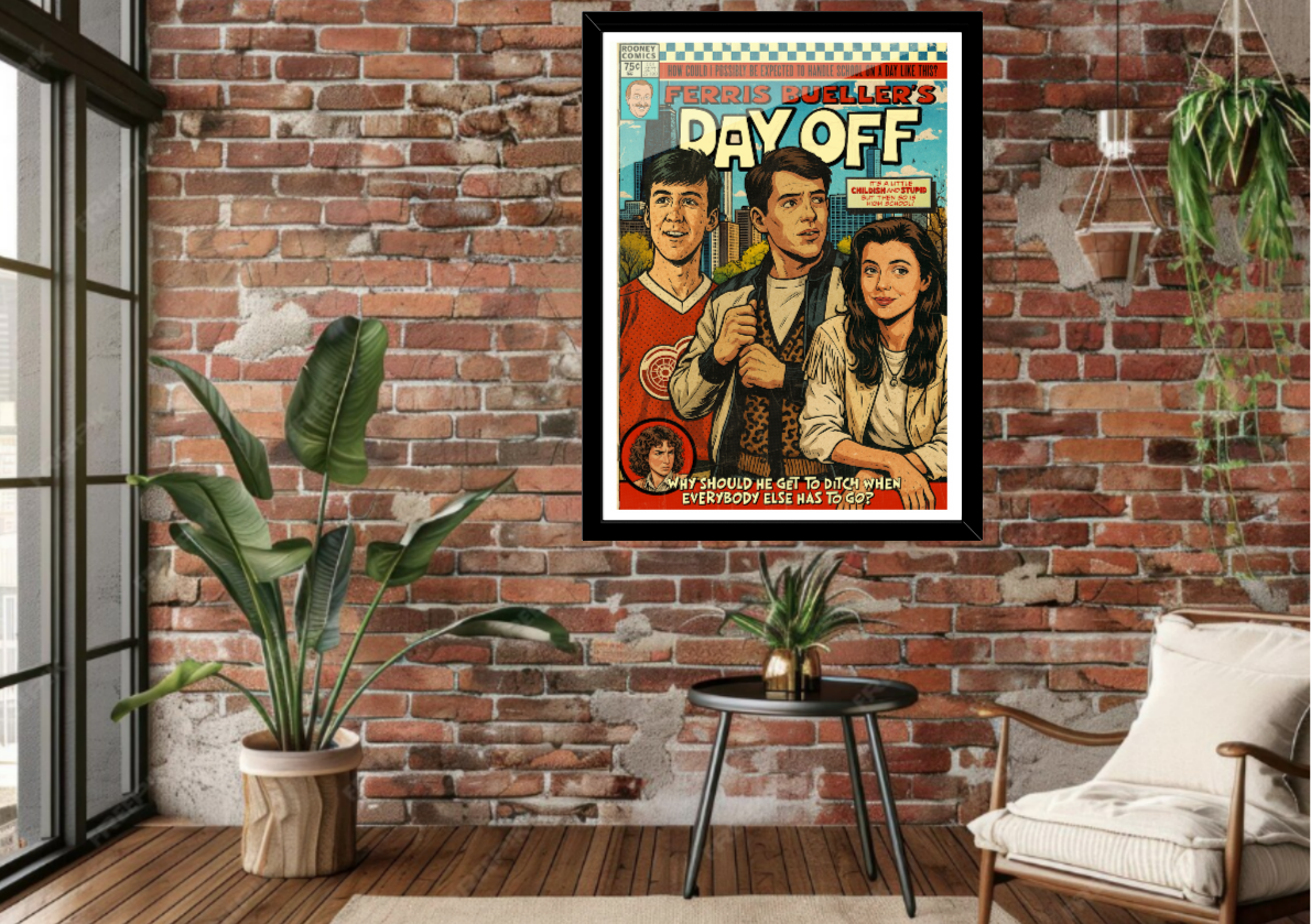 Ferris Bueller’s Day Off film art print in A5, A4, A3, A2 sizes