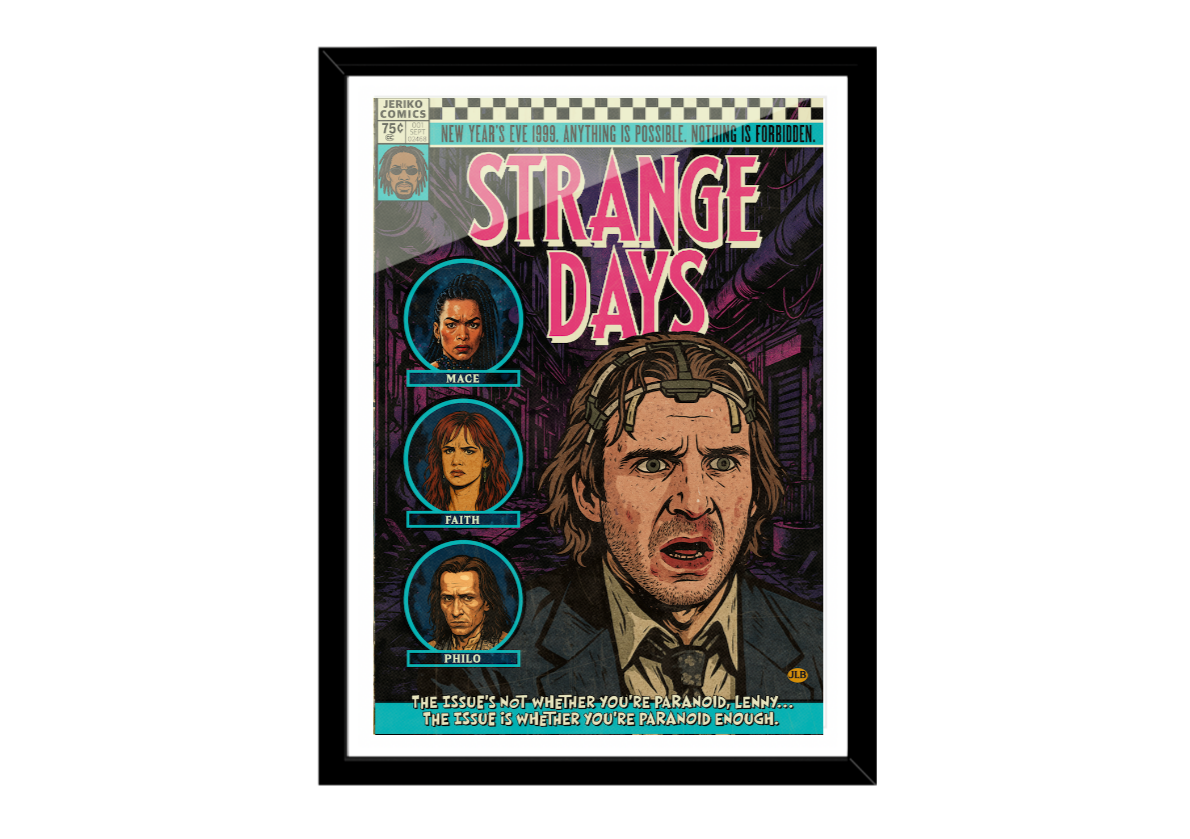 Cult sci-fi movie retro poster print gift for 90s cinema fans
