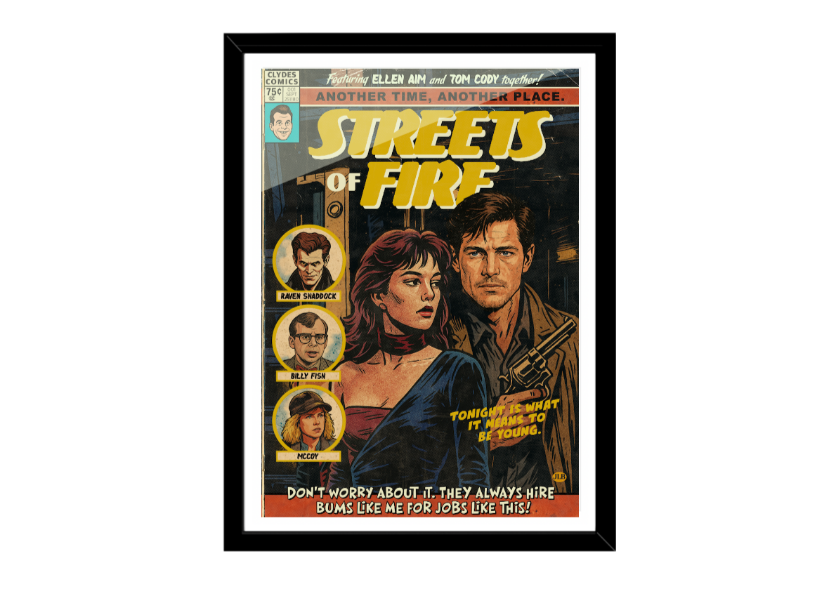 Cult classic 1984 film poster print in vibrant retro artwor