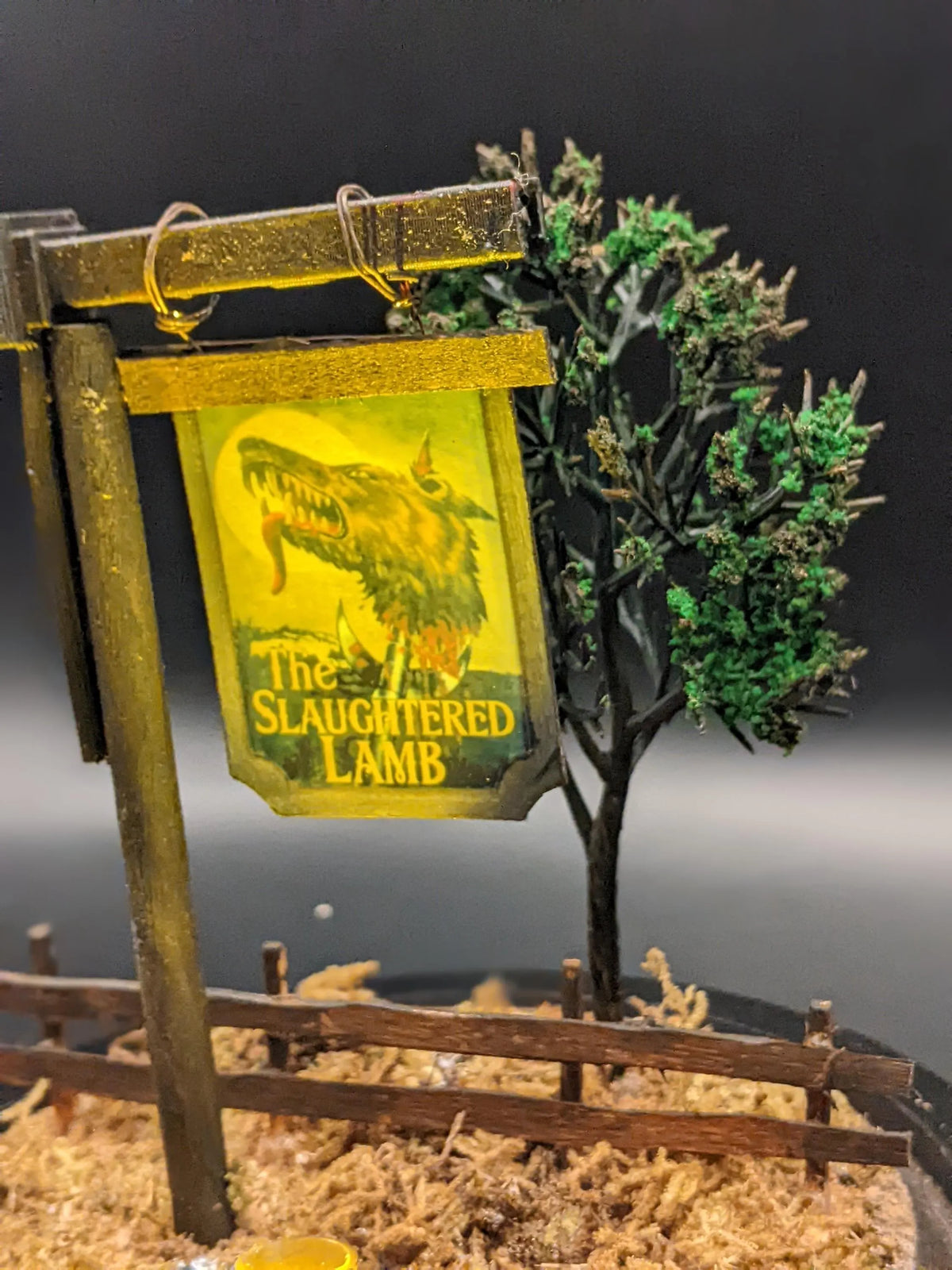 An American Werewolf in London — The Slaughtered Lamb Diorama Lamp